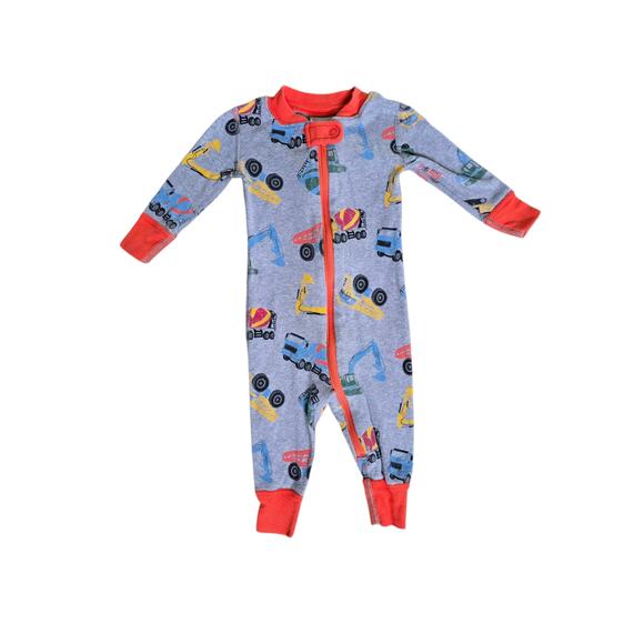 Hanna Andersson Baby Zip Sleeper Organic Cotton Construction Crew Size 3-6 Month - Picture 1 of 3